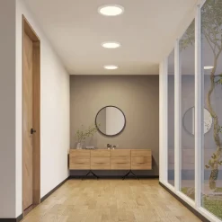 PRIOS LED-loftlampe Aureka, sæt med 3, sensor, Ø 33 cm, hvid