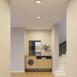 PRIOS Loftlamper|Indbygningsspots>LED-loftlampe Aureka, Ø 23 cm, sølv, metal