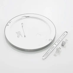 PRIOS LED-loftlampe Aureka, Ø 33 cm, sølv, metal