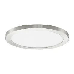 PRIOS LED-loftlampe Aureka, Ø 33 cm, sølv, metal