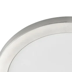 PRIOS LED-loftlampe Aureka, Ø 33 cm, sølv, metal