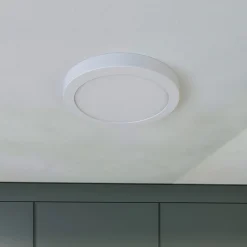 PRIOS LED-loftlampe Aureka, bevægelsessensor, Ø 23 cm, hvid