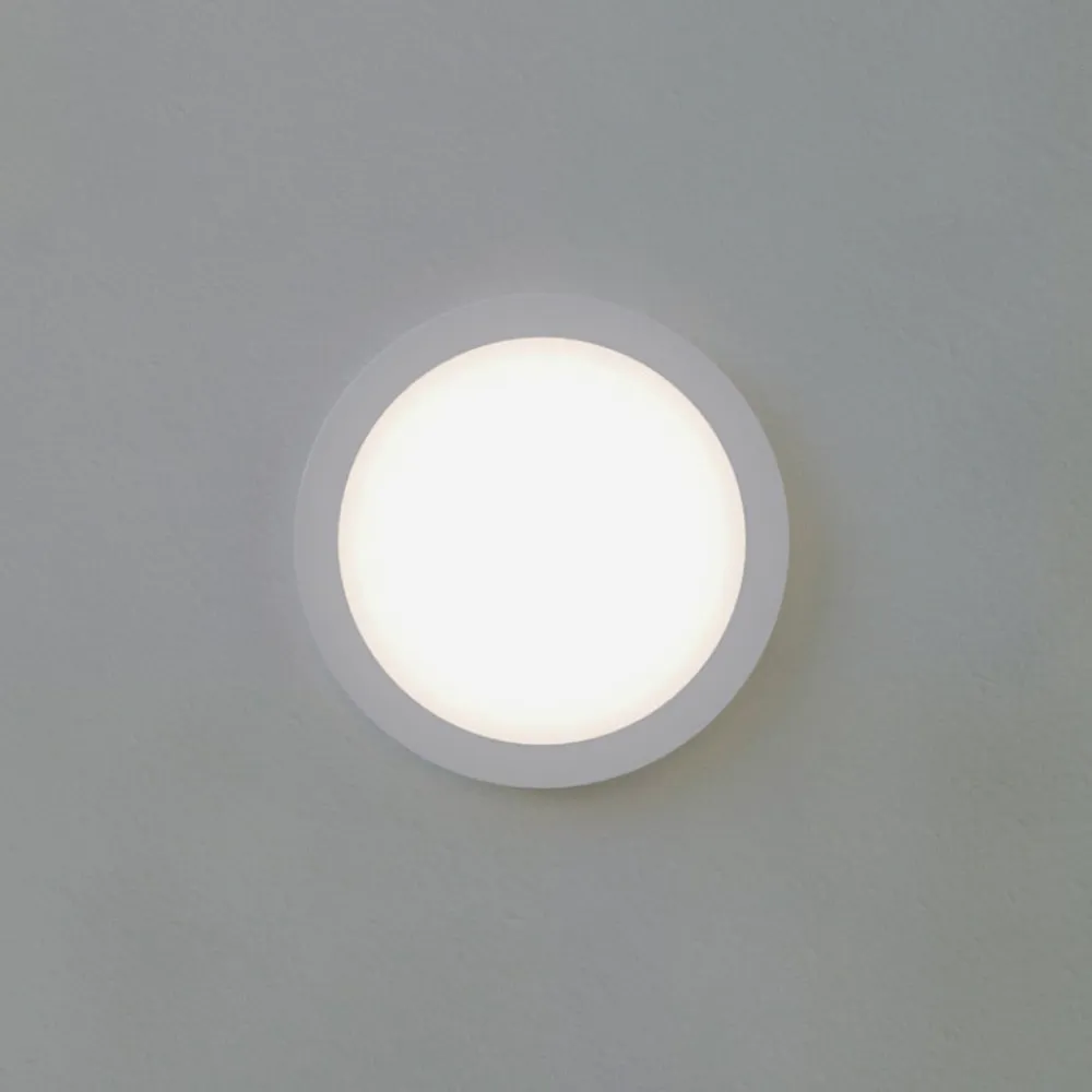 PRIOS LED-loftlampe Aureka, bevægelsessensor, Ø 23 cm, hvid