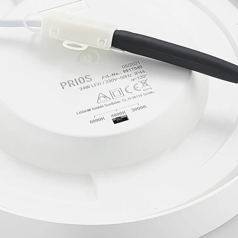 LED-loftlampe Edwina, hvid, 25 cm, sæt med 3 stk^PRIOS Sale