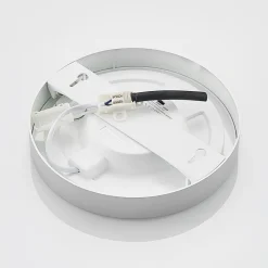 LED-loftlampe Edwina, sølv, 23 cm, CCT, IP44^PRIOS Clearance