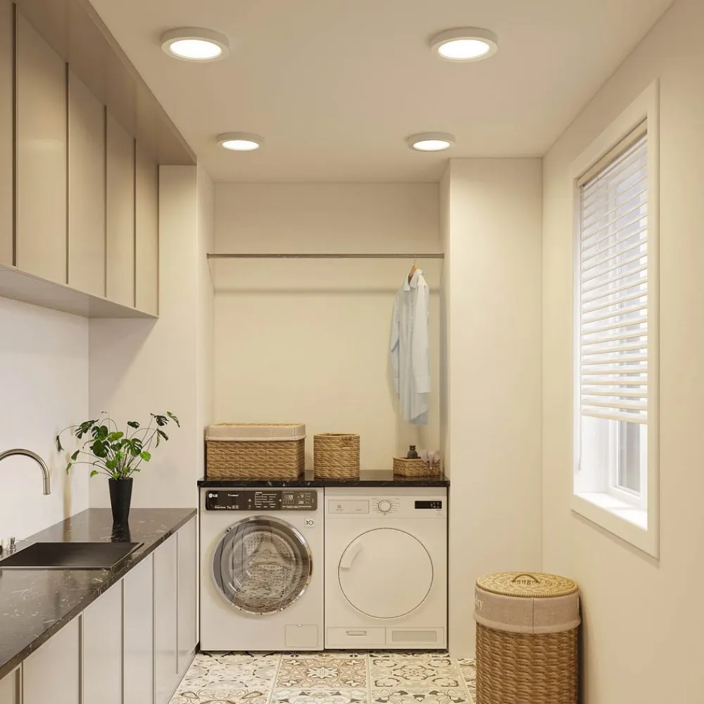 LED-loftlampe Edwina, sølv, 25 cm, sæt med 3 stk^PRIOS