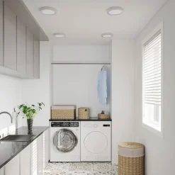 LED-loftlampe Edwina, sølv, 25 cm, sæt med 3 stk^PRIOS