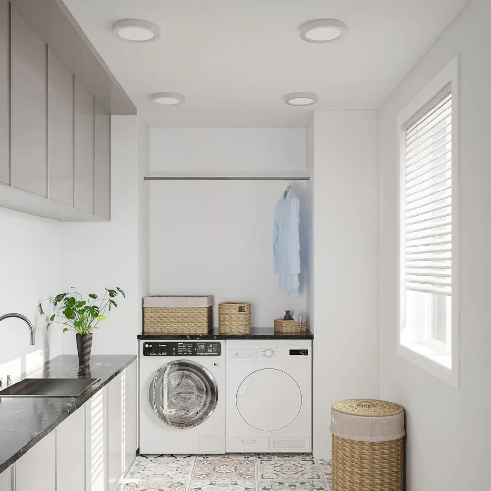 LED-loftlampe Edwina, sølv, 25 cm, sæt med 3 stk^PRIOS