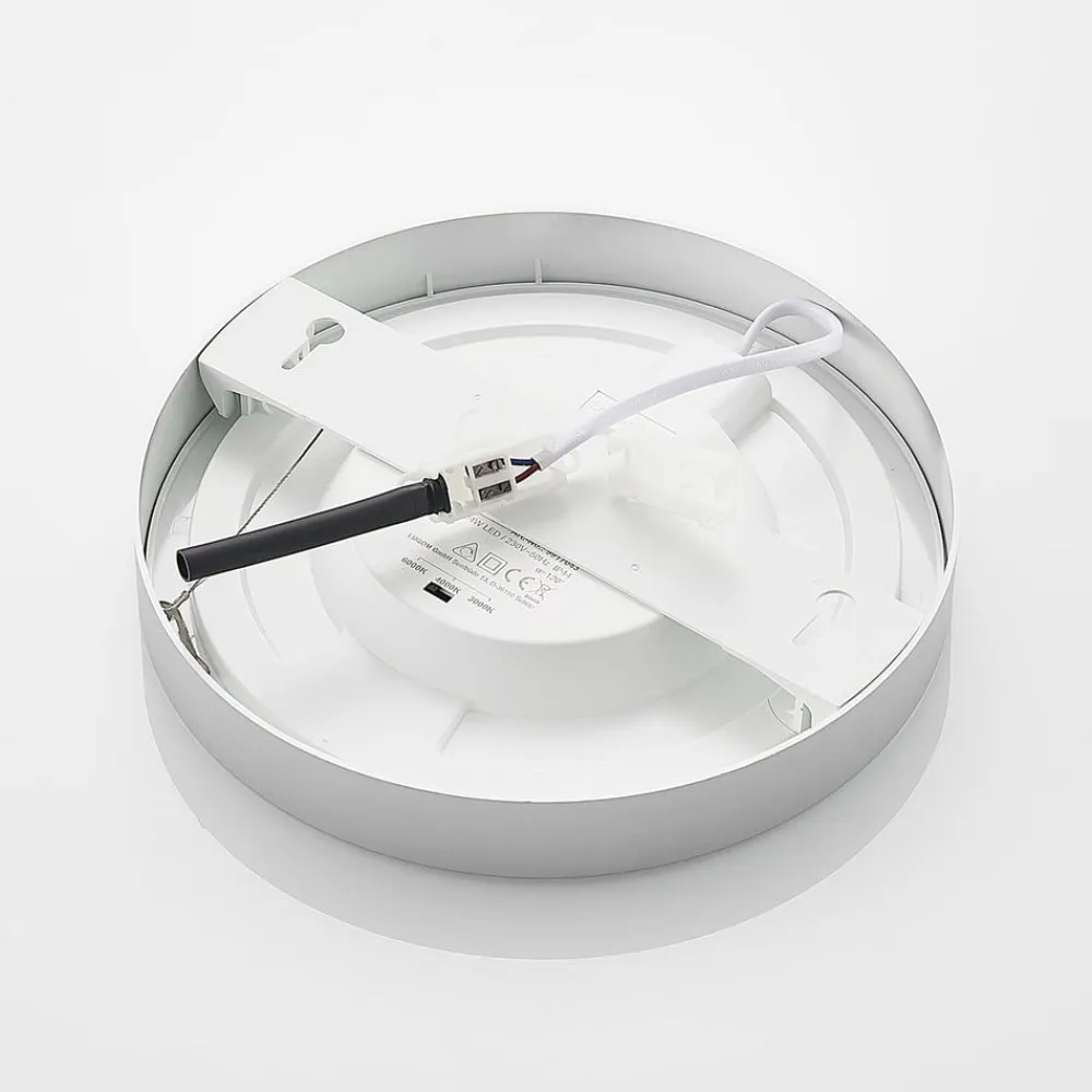 LED-loftlampe Edwina, sølv, 25 cm, sæt med 3 stk^PRIOS