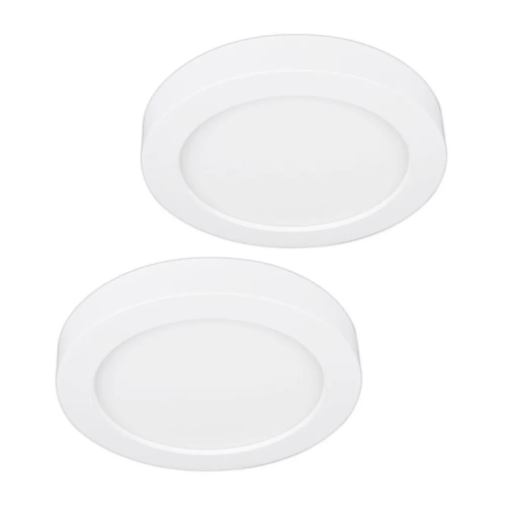 LED-loftlampe Edwina, hvid, 23 cm, sæt med 2 stk^PRIOS Discount