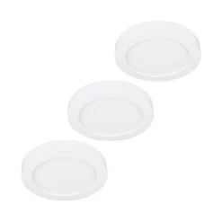 LED-loftlampe Edwina, hvid, 18 cm, sæt med 3 stk^PRIOS