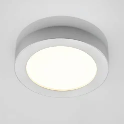 PRIOS LED-loftlampe Edwina, sølv, 23 cm, sæt med 2 stk