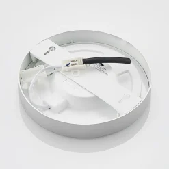 PRIOS LED-loftlampe Edwina, sølv, 23 cm, sæt med 2 stk