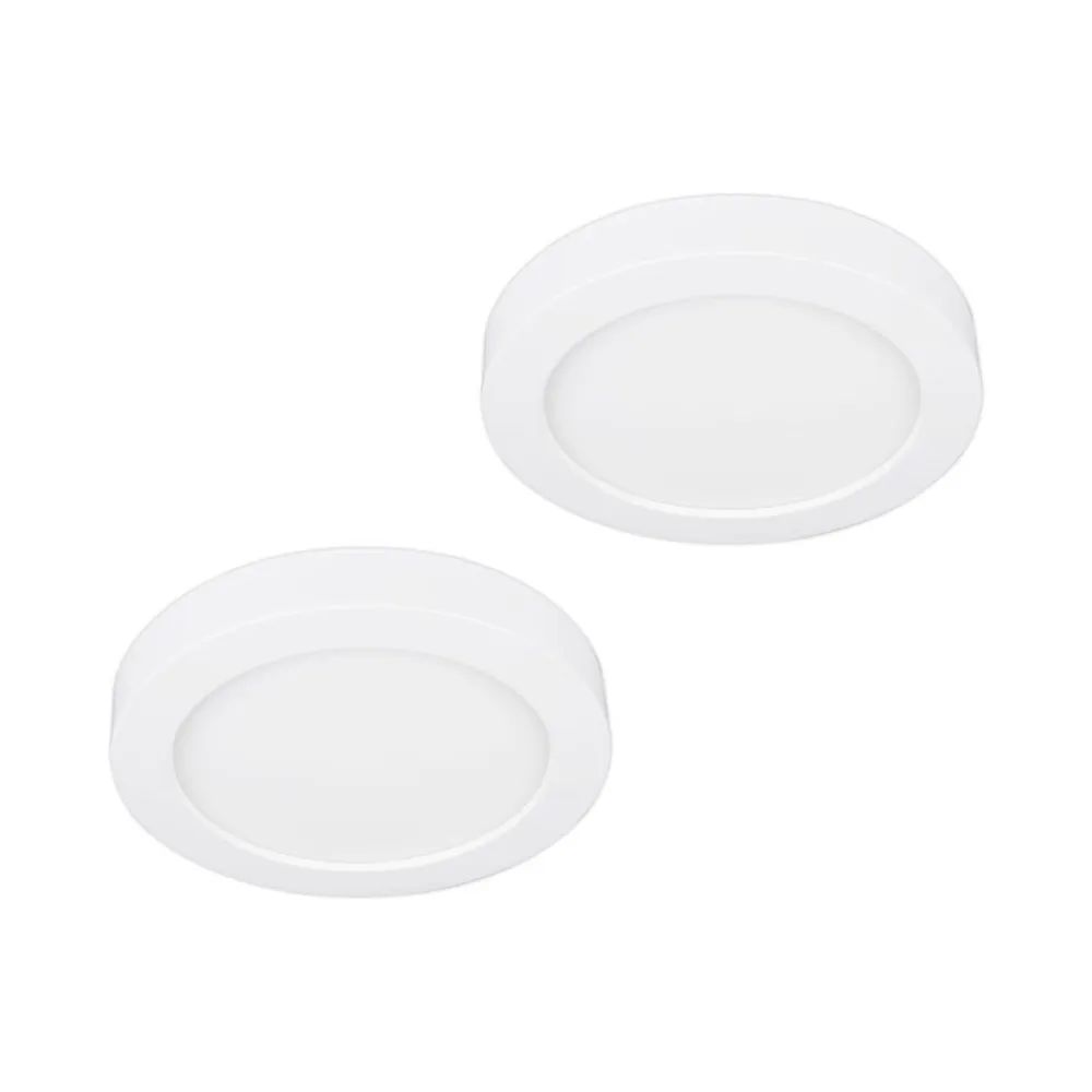 LED-loftlampe Edwina, hvid, 12 cm, sæt med 2 stk^PRIOS Clearance