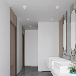 LED-loftlampe Edwina, hvid, 12 cm, CCT, IP44^PRIOS Best