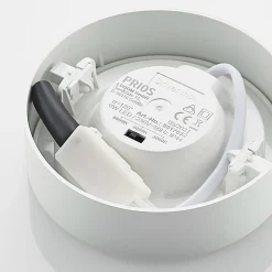 LED-loftlampe Edwina, hvid, 12 cm, CCT, IP44^PRIOS Best