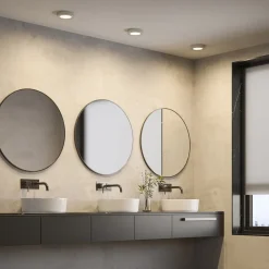 PRIOS Loftlamper>LED-loftlampe Edwina, sølv, 18 cm, sæt med 10 stk