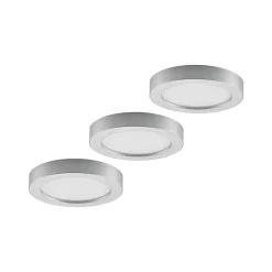 LED-loftlampe Edwina, sølv, 23 cm, sæt med 3 stk^PRIOS Outlet