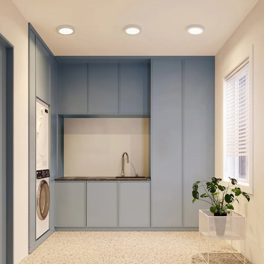 LED-loftlampe Edwina, sølv, 23 cm, sæt med 3 stk^PRIOS Outlet