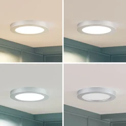 LED-loftlampe Edwina, sølv, 23 cm, sæt med 3 stk^PRIOS Outlet