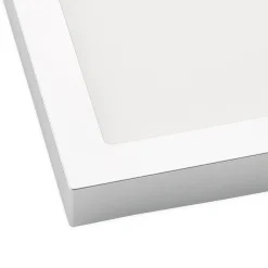 LED-loftslampe Alette, sølv, 22,7 cm, 18W, dæmpbar^PRIOS Discount