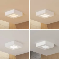 LED-loftslampe Alette, hvid, 12,2 cm, dæmpbar^PRIOS Discount