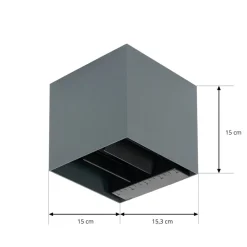LED-væglampe med solceller Lius, højde 15 cm, bevægelsessensor^PRIOS Hot