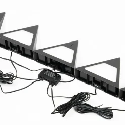 Odia LED-underskabsbelysning, sort, sæt med 5 stk^PRIOS Clearance