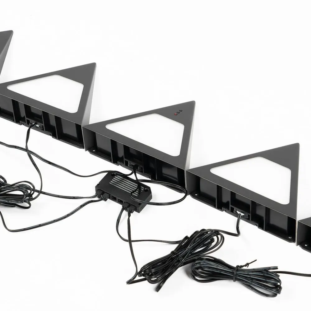 Odia LED-underskabsbelysning, sort, sæt med 5 stk^PRIOS Clearance