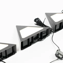 PRIOS Odia LED-underskabsbelysning, sort, 3 stk