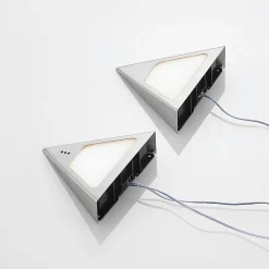 PRIOS Odia LED-underskabsbelysning, stål, 2 lyskilder.