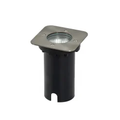 Riya nedgravningslampe, kantet, stål^PRIOS Hot