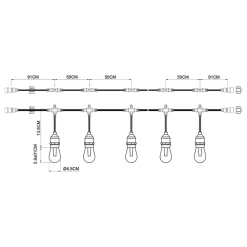 PRIOS Dekorationsbelysning>Smart LED-lyskæde Liezel, 732 cm, RGBW, Tuya