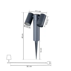 PRIOS Terrassebelysning|Udendørs Spot><noscript><img width=