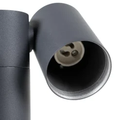 PRIOS Tulimar sokkellampe, 45 cm, antracit, 2 lyskilder, aluminium