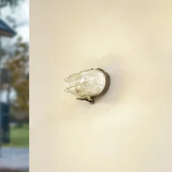 PRIOS udendørs væglampe Kirgo, grå, plast, IP44