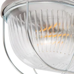 PRIOS udendørs væglampe Kirgo, grå, plast, IP44