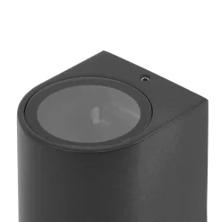 udendørs væglampe Tetje, sort, rund, 16 cm, sæt med 4 stk^PRIOS Best