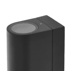 udendørs væglampe Tetje, sort, rund, sensor, sæt af 2^PRIOS Sale