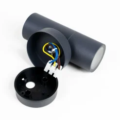 udendørs væglampe Tulimar, 2 lyskilder, antracit, metal^PRIOS Outlet