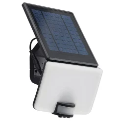 Yahir LED-solcellevægspot, sensor, sort^PRIOS Best