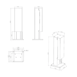 Puka Mana stikkontaktsøjle til udendørs brug^Deko-Light Discount
