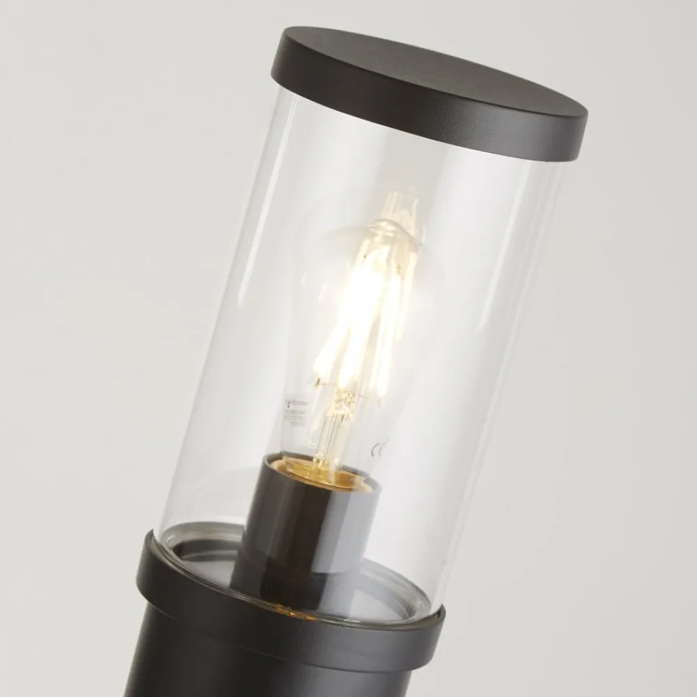 Searchlight Gadebelysning>Pullert, IP44, sort, højde 73 cm, metal