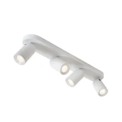 Punch loftspot, 4 lyskilder, bjælke, hvidt^Lucide Outlet