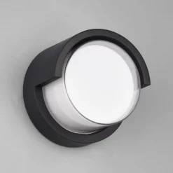 Puno udendørs LED-væglampe, IP54, rund^Reality Leuchten Hot