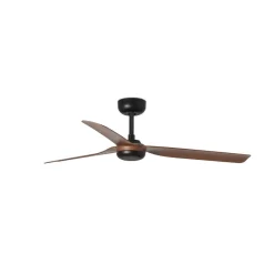 FARO BARCELONA Punt M loftventilator, DC, sort/mørkt træ