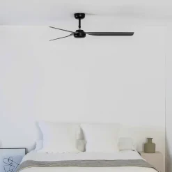 Punt M loftventilator, DC, 3 vinger, sort^FARO BARCELONA Hot