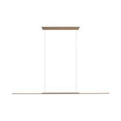 PURE LED hængelampe Overflade, bronze 160 cm aluminium 3.000 K