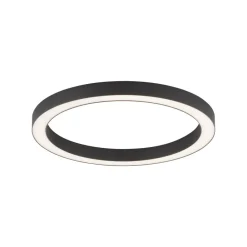 LED-loftlampe Lines, Ø 50 cm, antracit, CCT, fjernbetjening^PURE Online