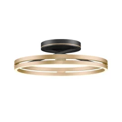 LED-loftlampe Loop messing/sort metal Ø 60 cm CCT^PURE Best